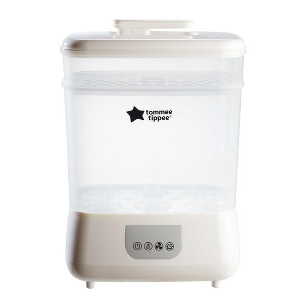 Esterilizador Eléctrico de Vapor Tommee Tippee Blanco con Secador para Biberones y Accesorios de Beb
