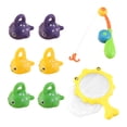 thumbnail image 1 of Baby bath water toy - 8 pcs Bath Toys Fishing Games Swimming fish Bath Bathtub Toy for Toddlers Baby Kids Infant Fish Set Age 18months and up（Fishing rod 1/net bag 1/fish 6）, 1 of 4