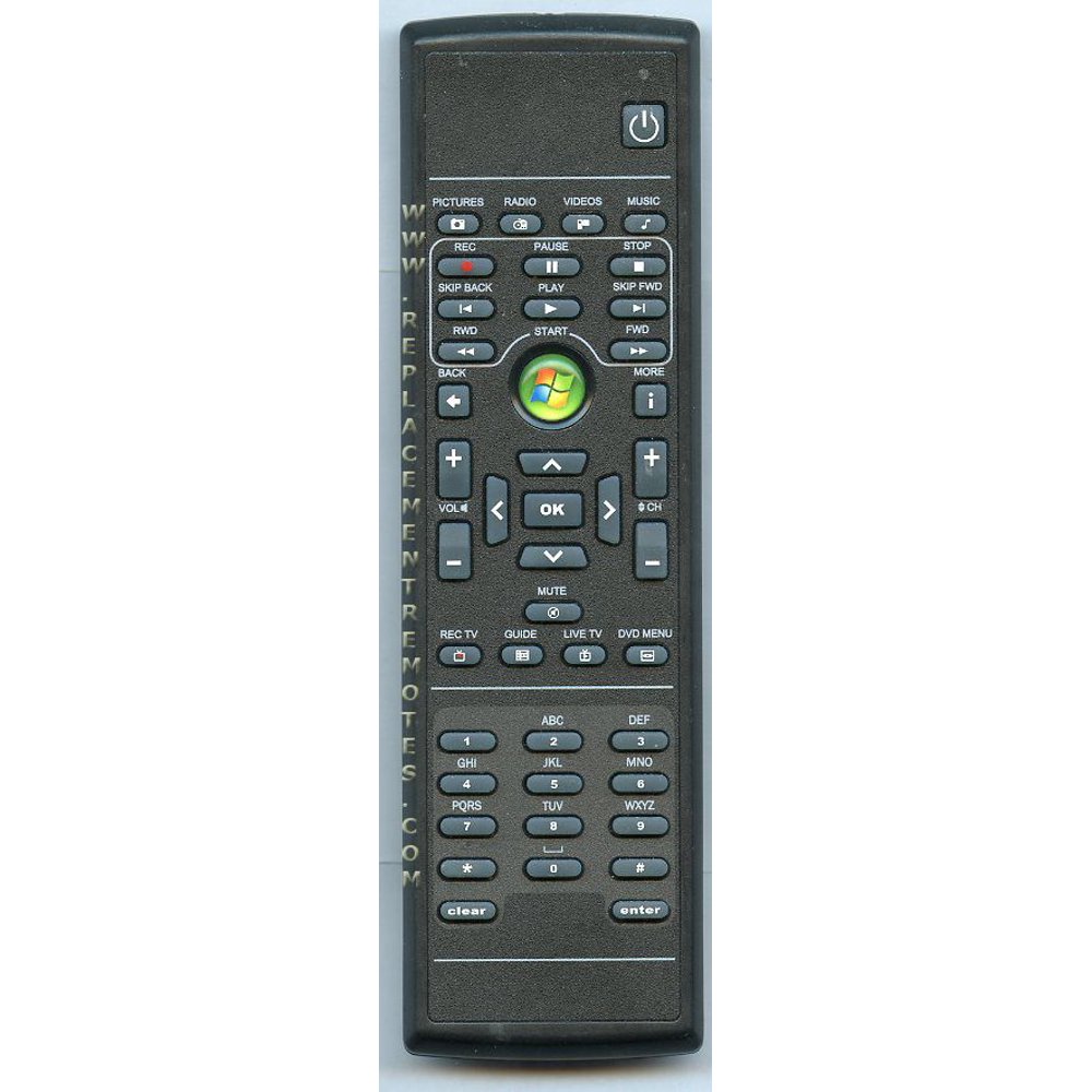 WindowsMediaCenter RC118 (p/n RC118) Personal Computer (PC) Remote