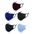 thumbnail image 1 of 5 Pack Unisex Breathable Washable Cloth Face Mask, 1 of 7