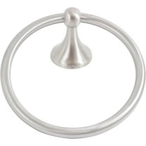 Coastal Towel Ring, Satin Nickel by Stone Harbor Hardware