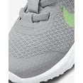 thumbnail image 5 of Nike Revolution 6 Baby/Toddler Shoes Color: Light Smoke Grey/Dark Smoke Grey/Chrome/Green Strike Size: 2C, 5 of 6