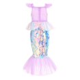 thumbnail image 3 of Vestido de princesa Ariel de La Sirenita de Disney para niñas, disfraz de lentejuelas, disfraz para niños, disfraz para Halloween, carnaval, fiesta de cumpleaños, ropa de 2 a 10 años, 3 of 5