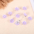 thumbnail image 5 of Unique Bargains 20pcs Small Flower Hair Clips Mini Flower Hair Clips for Girls Cute Mini Hairpin Hair Accessories Purple, 5 of 7