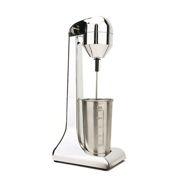 Electric Milk Shaker Maker, Space-saving, Silver, Drink Smoothie Mixer for Commercial 110V