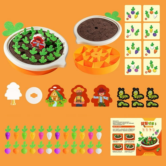 tumgatte Toddlers Montessori Toys For 2 3 4 Year Old Wooden Educational Carrot Memory Game Color Sorting Matching Puzzle Set Preschool Learning Activities Travel Flash Deal
