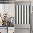 thumbnail image 4 of Dailycode Dishwasher Magnet Cover Magnetic Fridge Door Cover Home Kitchen Decor, Carbon Black and White Stripes, 23"x 26", 4 of 6