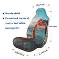 thumbnail image 3 of Wukai Swimming Goggled Flamingo Full Set Car Seat Covers with Soft Padding Universal Auto Front Seats Protector and Cushion Mat, 3 of 5