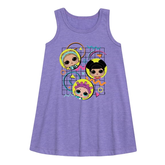 LOL Surprise! Dolls - Retro Style - Original Dolls - Toddler & Youth Girls A-line Dress