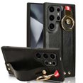 thumbnail image 1 of Crossbody Case for Samsung Galaxy S24 Ultra 5G, PU Leather Case with Wrist Strap Removable Crossbody Wrist Strap Kickstand Case, 1 of 5