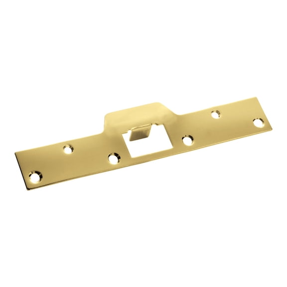 First Watch Security 1025 1-1/4" x 8" Security Latch Strike, Polished Brass