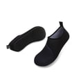 thumbnail image 4 of Men and Women a Slip On Barefoot Quick-Dry Beach Aqua Yoga Water Shoes (Curved Line/Black, 11.5-12.5 Men), 4 of 8