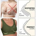 thumbnail image 5 of SROBPTY Plus Size Bras for Women, Womens Everyday Bras, Women Thin Sports Yoga Comfortable Workout Bras with Removable Pads Army Green,S, 5 of 5