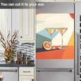 thumbnail image 3 of Yayeee Magnetic Dishwasher Cover for The Front Decoration Home Kitchen Machine Sticker Protector, Beige Glasses, 3 of 6