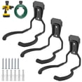 thumbnail image 1 of NUAHRHY 6pcs Garage Power Tool Hook Set Wall Mounted Power Tool Hanger Heavy Duty Garden Tool Organizer Rack String Trimmer Storage Hanger Support 55lbs Max Utility Hooks for Power Tool, 1 of 5