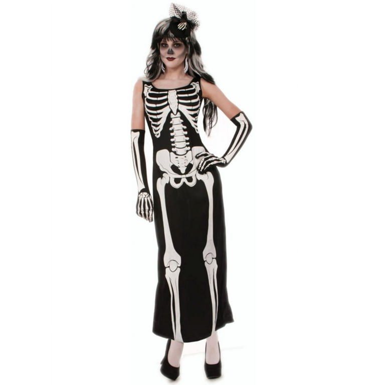 Day Of The Dead Jumpsuit Adult Costume Female Uk Size 10 14 Day Of The Dead Jumpsuit Adult Costume Female Uk Size 10 14
