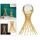 thumbnail image 3 of Adornos de bola de cristal de arte de hierro, escultura, figurita, estante, decoración de mesa, regalo UN, 3 of 9