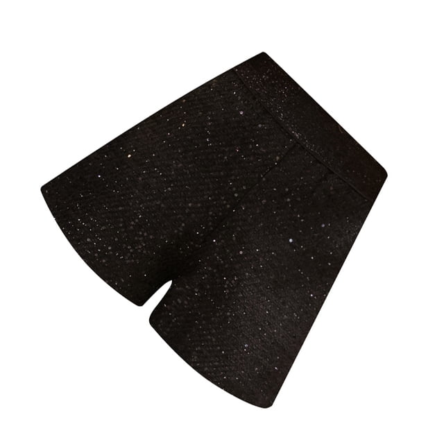 Minnieouse Pantalones cortos con lentejuelas para otoño e invierno, pantalones informales de cintura alta con estilo holgado, pantalones de Prendas para la parte inferior del cuerpo