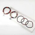 thumbnail image 4 of Layered Bracelets,Stackable ,Red, 4 of 5