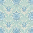 thumbnail image 2 of Waverly Inspirations 44" 100% Cotton Damask Sewing & Craft Fabric 8 yd By the Bolt, White and Blue, 2 of 2