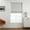 White, variant on Everyday Celebration 100% Blackout Roman Shade-Belgian Linen Look Polyester Fabric, 23x64" Natural linen