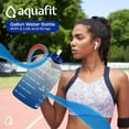 AQUAFIT Reusable Plastic Water Bottle (1 Liter)Time Marker
