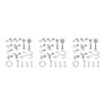 thumbnail image 4 of Destyer 17 Pcs Boucles d'Oreilles en Acier Inoxydable Bijoux Nez Bagues Argent 3Set, 4 of 6