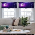 thumbnail image 4 of LALILO Kitchen Curtain Valance Flying With Tail Light Sparkle Rod Pocket Window Curtain 52"x 18" Set of 2, 4 of 5