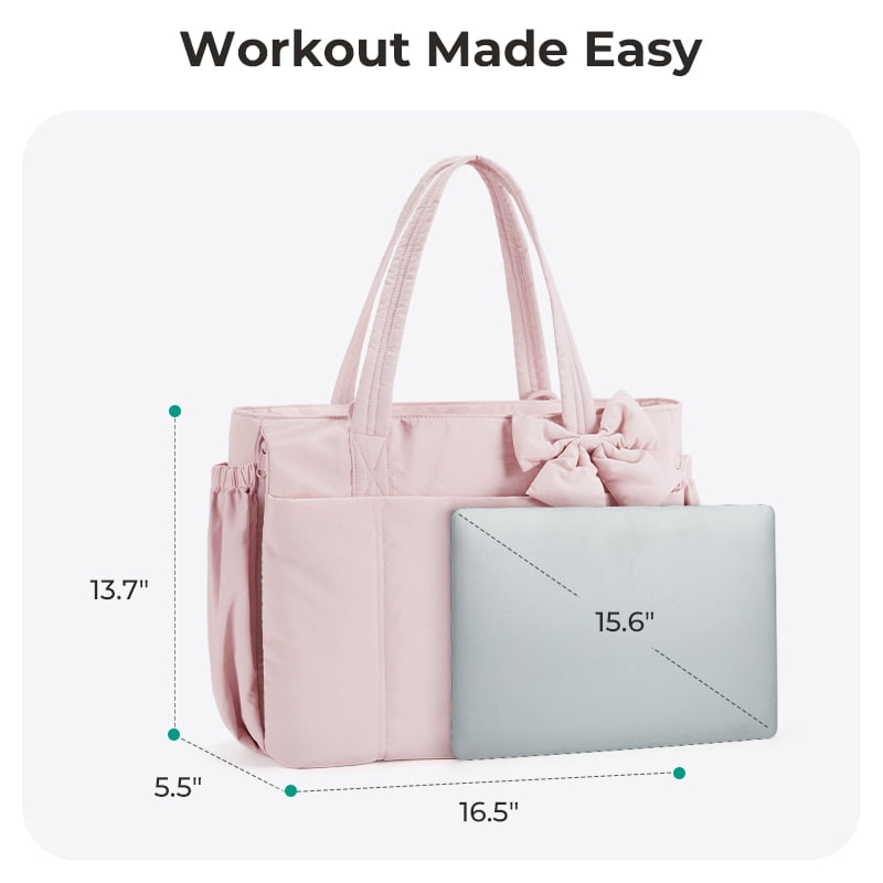 BAGSMART Tote Bag for Women, Puffer Crossbody Bag with Zipper for Women, Quilted Shoulder Bag with Compartments, Camel