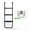 Black-Trampoline Ladder, variant on CZBZ Trampoline Ladder with Wide Horizontal Steps, Universal Hook-On Safety Ladder for Kids Outdoor Trampoline, Heavy Duty Steel Frame with Anti-Slip Pedals, 200 LBS Capacity Trampoline Accessory