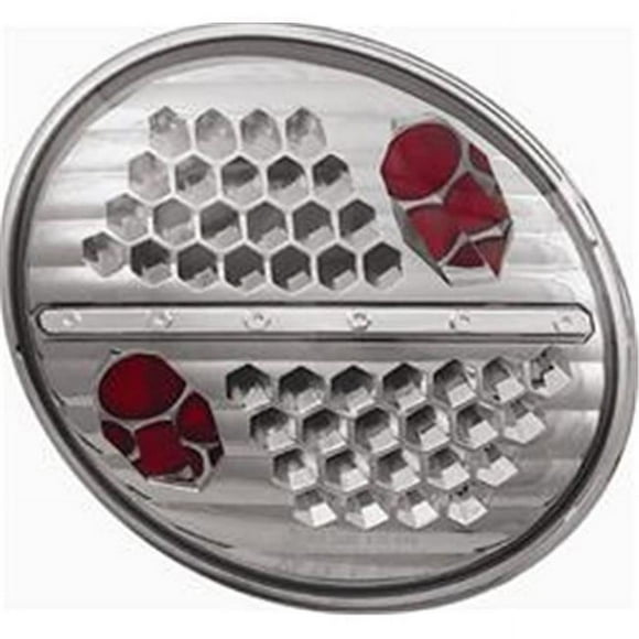 IPCW LEDT-8002S Volkswagen New Beetle 1998 - 2005 Tail Lamps, LED Platinum Smoke