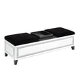 thumbnail image 2 of Acme Noralie Bench with Storage, Mirrored & Faux Diamonds, 2 of 6