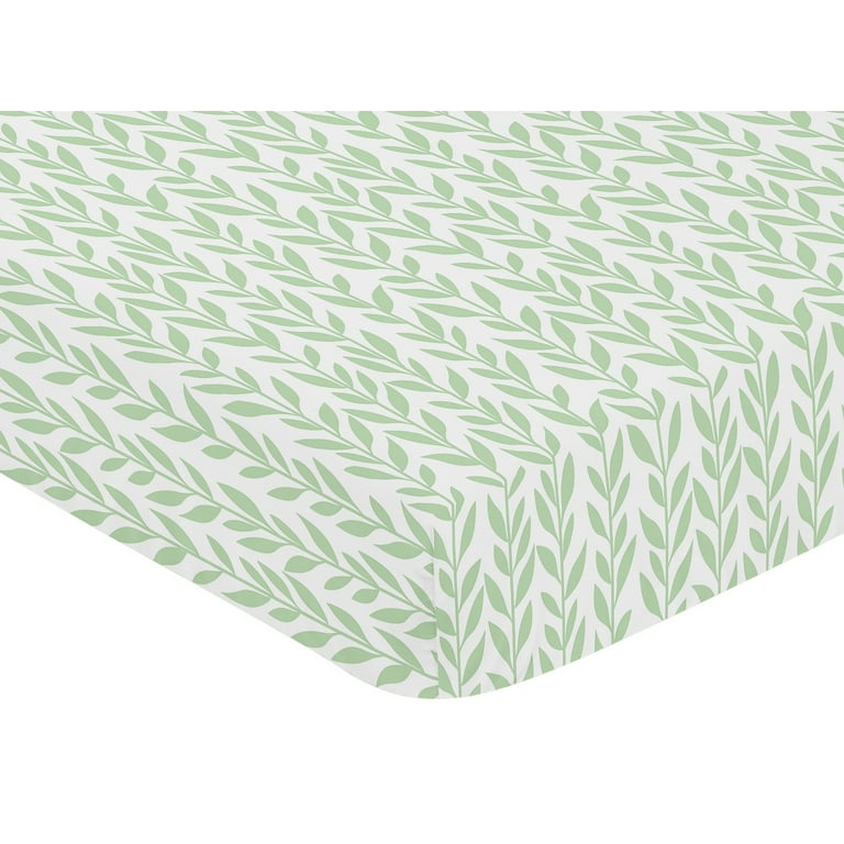 Green leaf outlet crib sheet