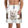 thumbnail image 1 of Fotbe Cute Kittens And Puppy Trajes de Baño Estampados para Hombre, Shorts de Verano de Secado Rápido, Ropa de Playa, Bañadores-Large, 1 of 6