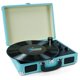 thumbnail image 1 of Maleta Kedok para reproductor de discos de vinilo de 3 velocidades con altavoces, color azul, 1 of 7