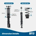 thumbnail image 4 of BFO Coilovers for Ford Mustang 1994-2004 Base/GT SN95, Height Adjustable Coilovers Suspension Kit, Preset Damping Shock Absorber Struts, Lowering Kit Black, 4 of 9