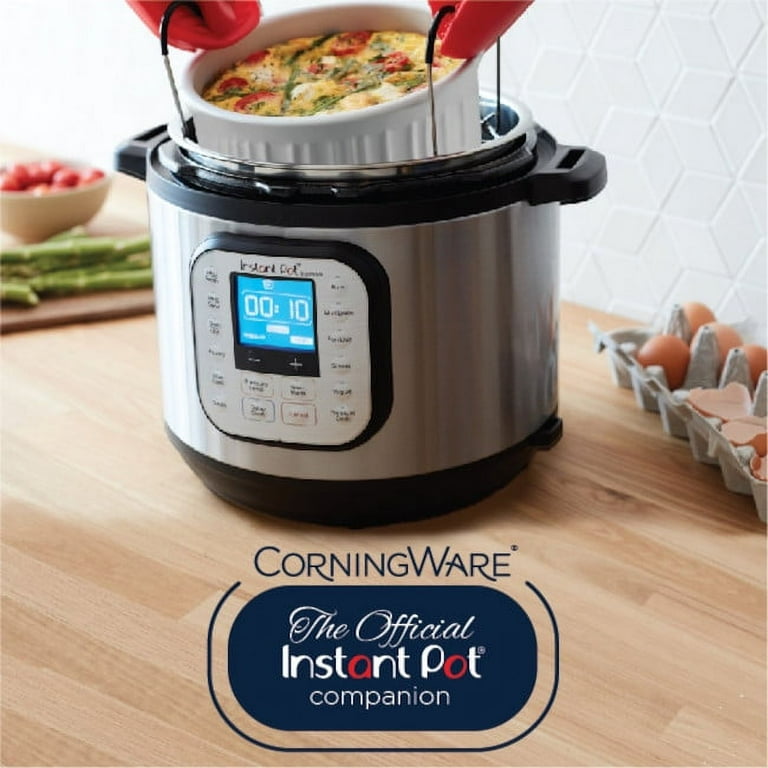 CorningWare French White 8-Piece Ceramic Stoneware Casserole CorningWare French White 8-Piece Ceramic Stoneware Casserole