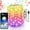 2#, variant on Jacenvly Christmas Lights for Tree Bluetooth Light String Mobile Phone App Copper Wire Light String Remote Control Room Decor