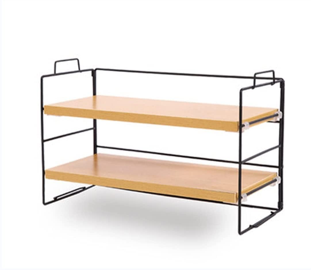 Bookshelf Adjustable Desk Bookcase, Easy Assemble Countertop Book Shelf