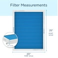 thumbnail image 4 of Medify Air 20x25x4 Air Filter, MERV 12 Pleated with HEPA, HVAC Furnace Filter, 2-Pack, 4 of 6