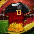 thumbnail image 2 of Playeras Basicas Algodon Hombre Camiseta Con Estampado Digital 2D Para Hombre, Camisa De Manga Corta Con Solapa Superior, 2 of 6
