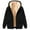 Black, variant on BangWanChi Fleece Jacket Women with Hoodie Men's Loose Long Sleeve Hooded Solidcolor Sweatshirt With Drop Shoulder Sleeves