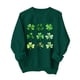 thumbnail image 1 of Sudadera sin capucha con estampado del Día de San Patricio, moderna y bonita, con cuello redondo y manga larga para niños y niñas. Blusa para niña., 1 of 2