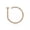 Rose gold, variant on D-Shaped Alloy Cartilage Tragus Septum Fake Piercing Nose Hoop Ring Jewelry -Silver-0.8cm