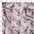 thumbnail image 3 of Soimoi Red Fabric - By the Yard - 42 Inch Wide - Florals Print Fabric - Elegant and Timeless Patterns for Fashion and Home Decor Printed Fabric, 3 of 6