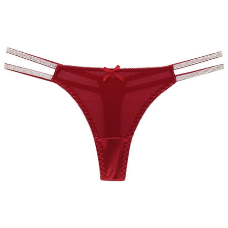

Youmylove Women Comfortable Cute Hip Lifting Cotton Crotch Triangle Underwear Female Comfort Underwear