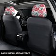 thumbnail image 2 of Goofa Rose Flowers Pattern 2 PCS Car Headrest Cover, Headrest Protector,Universal Interior Car Accessories, 2 of 6