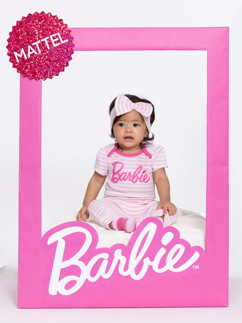 Barbie Baby Layette Shower Gift Set Bundle, 9-Piece, Sizes Newborn