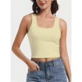 thumbnail image 3 of Women's Sleeveless Racerback Crop Tank Top Camisole Backless Scoop Neck Shirts, 3 of 6