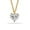Heart Zirconia Necklace, variant on Charmsy Gold Plated Heart CZ Pendant Chain Necklace for Women 18 Inches